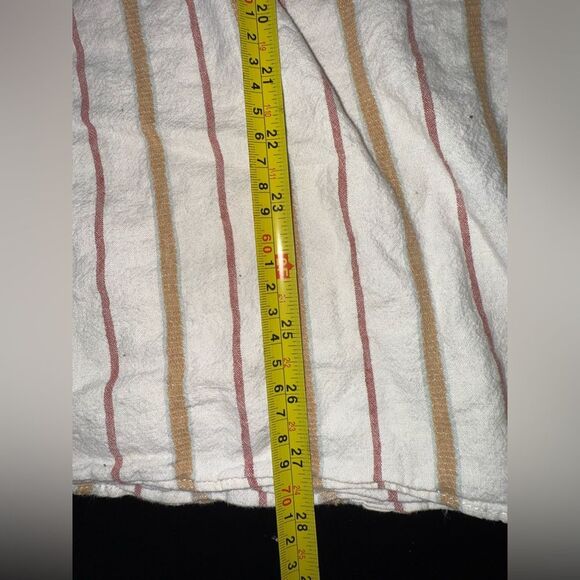 Madewell Linen-Cotton Smocked-Waist Button-Front Midi Skirt Size Small GUC - Picture 10 of 10